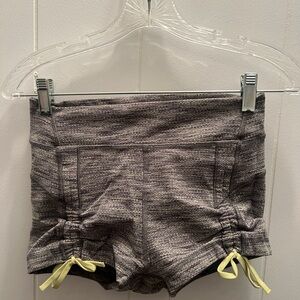 Lululemon Athletica Gray and Yellow Athletic Shorts